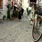 Bozcaada_7433 Bozcaada Sokakları Bisiklet