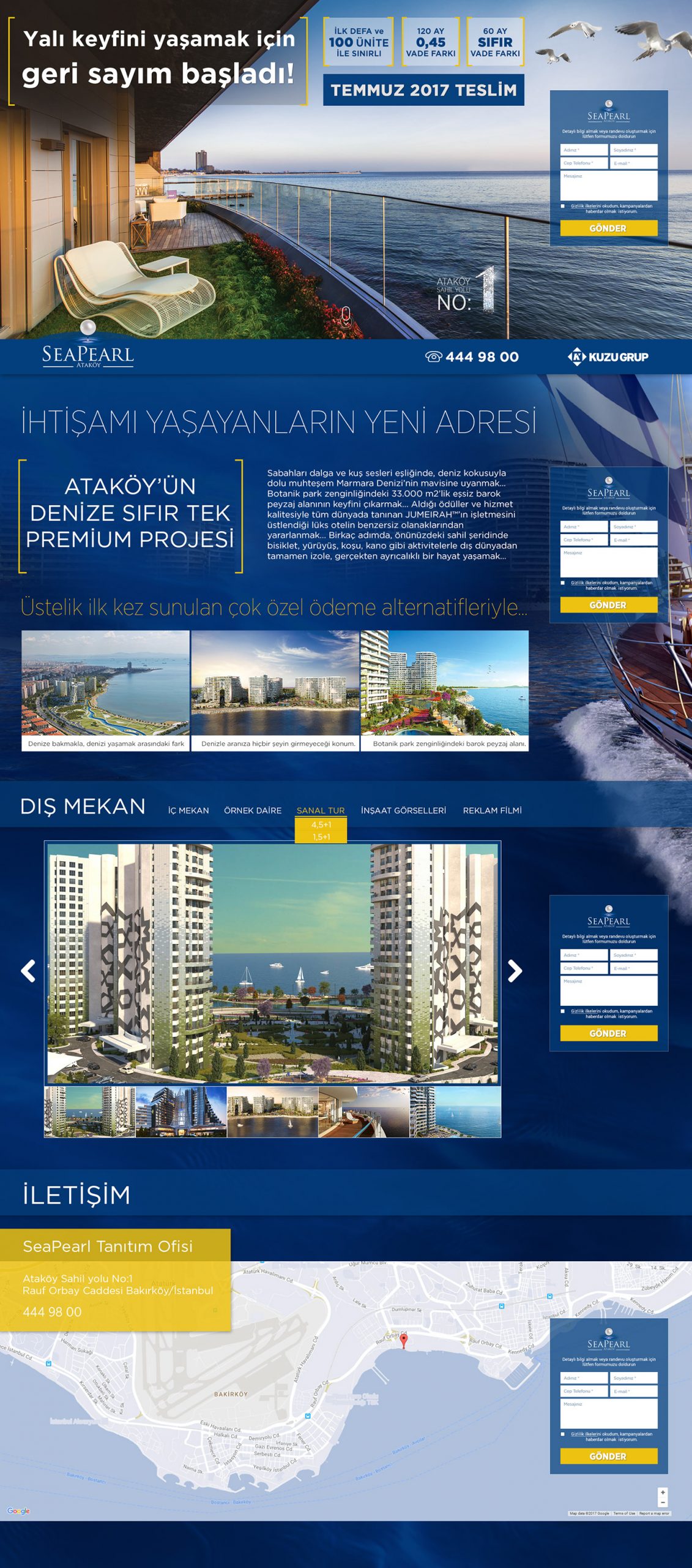 SeaPearl Ataköy Landing Page